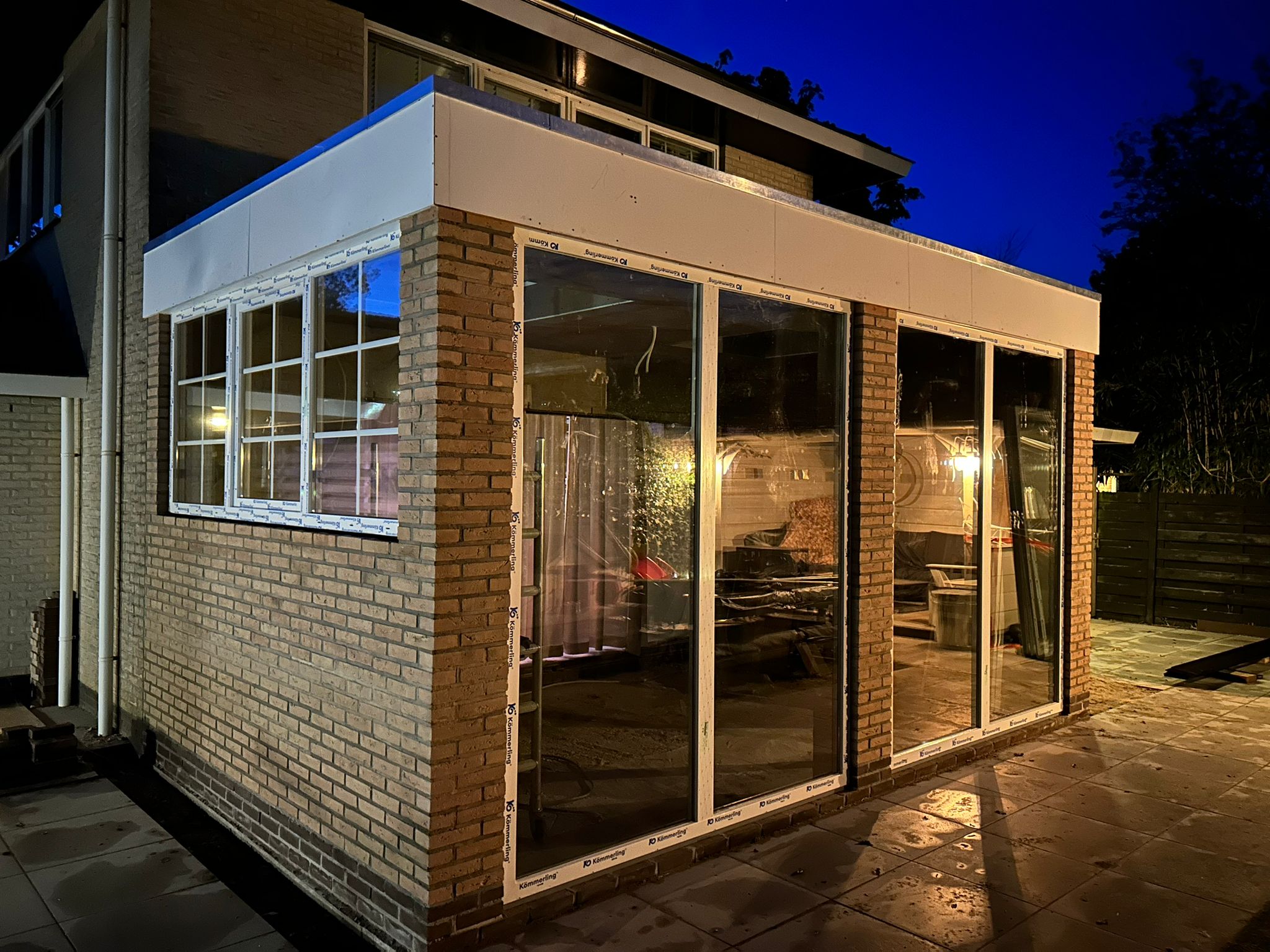 Gerealiseerde uitbouw aan een woning in Heerhugowaard